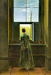 Caspar David Friedrich - Kobieta w oknie