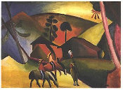 Macke - Indianie na koniach, 1911