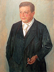 1912 von Kalckreuth Portrait Paul Cassirer anagoria