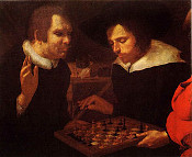 Chess players by Karel van Mander