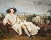 Johann Heinrich Wilhelm Tischbein - Goethe in der roemischen Campagna