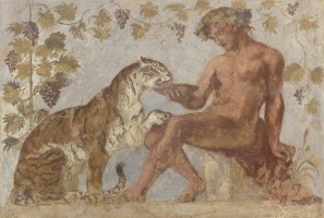 Eugène Delacroix Bachus i tygrys