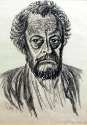 Ernst Barlach, autoportret, 1928