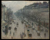 Camille Pissarro – Boulevard Montmartre w zimowy poranek