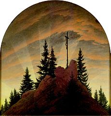 Caspar David Friedrich - Krzyż w górach