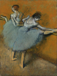 Edgar Degas - Tancerki przy drążku