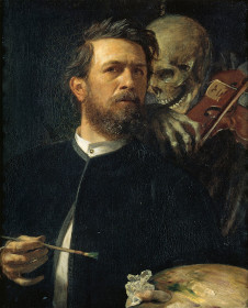 Arnold Böcklin – Autoportret ze śmiercią grającą na skrzypcach