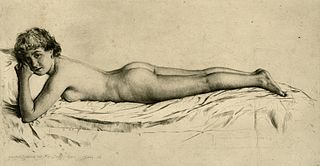 Akt leżącej dziewczyny (1886)