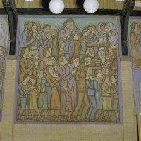 Malowidło w kościele Fryderyka i Odulfa w Lejdzie 