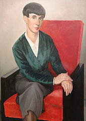 Portret van Hannah Höch (1933), door Chris Lebeau
