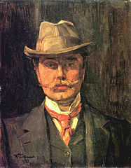 Wilhelm Trübner Autoportret z kapeluszem (1902)