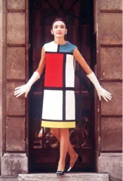 Hommage à Piet Mondrian, kolekcja jesień-zima 1965.