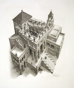 Maurits Cornelis Escher, Wchodzenie i schodzenie